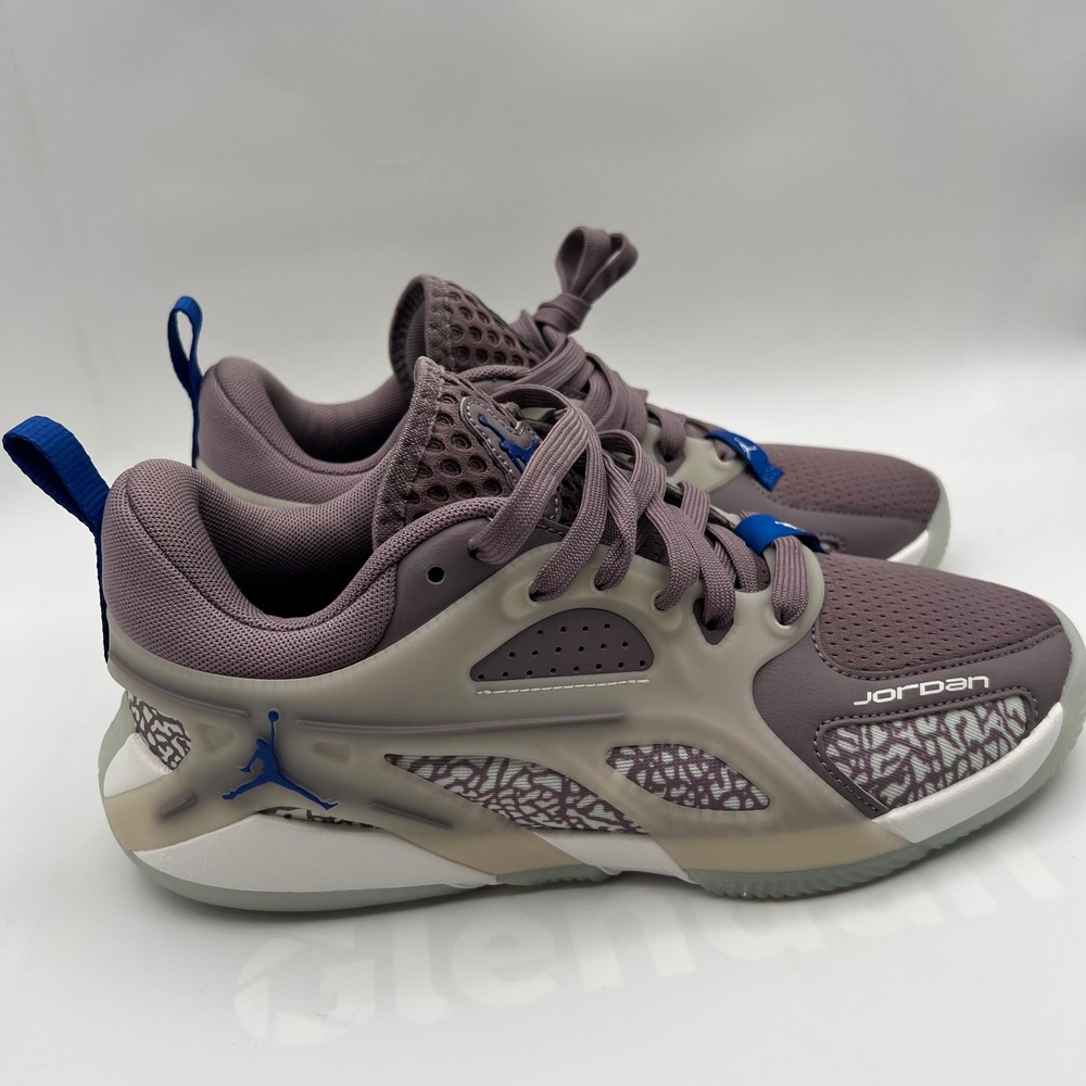 Jordan Heir Basketball Shoes Mens Men 8.5 Purple Elephant Print Low Top Sneakers